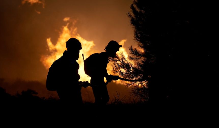 Çeşme yangınından kareler!