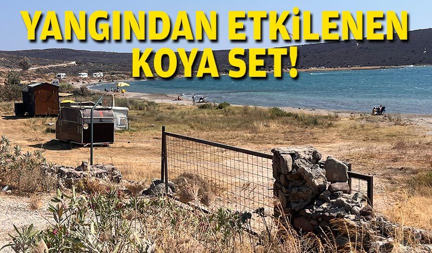 Yangından etkilenen koya set!