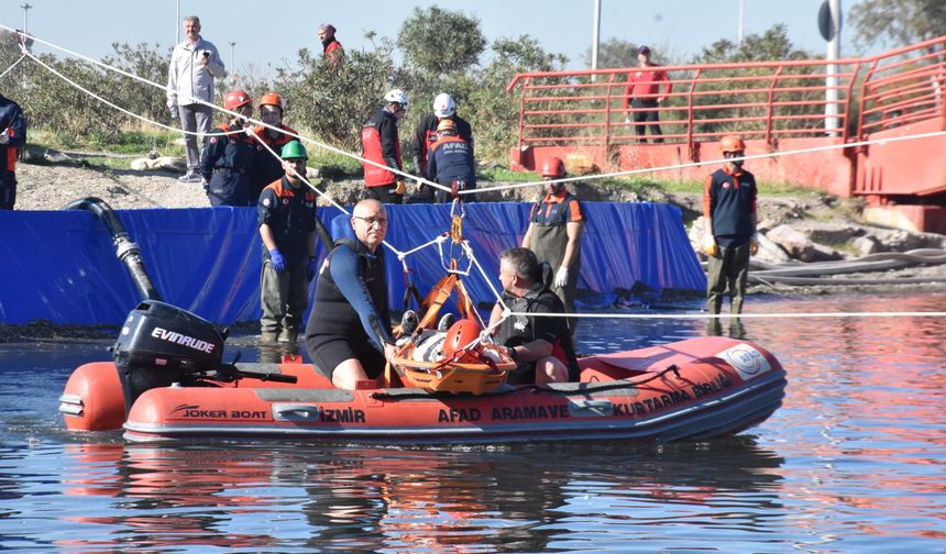 İnciraltı'nda gerçeği aratmayan tatbikat!