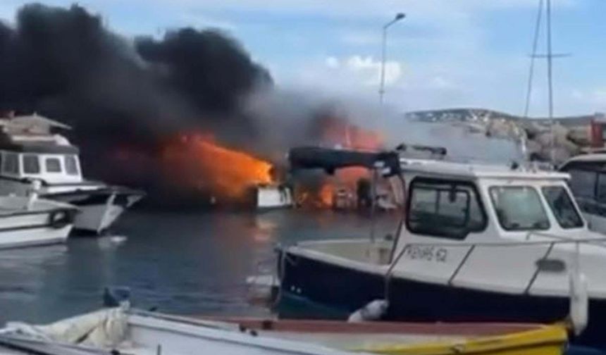 Barınakta korku dolu anlar... 7 tekne küle döndü!