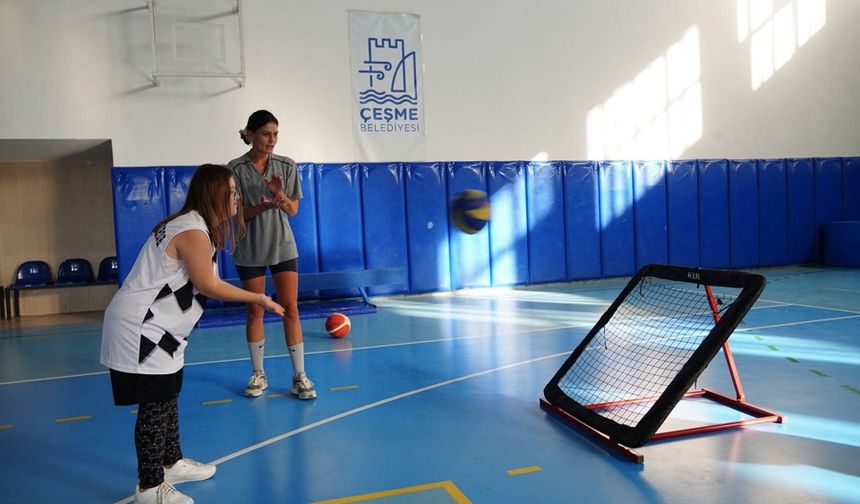 Çeşme'den engelsiz spor eğitimi