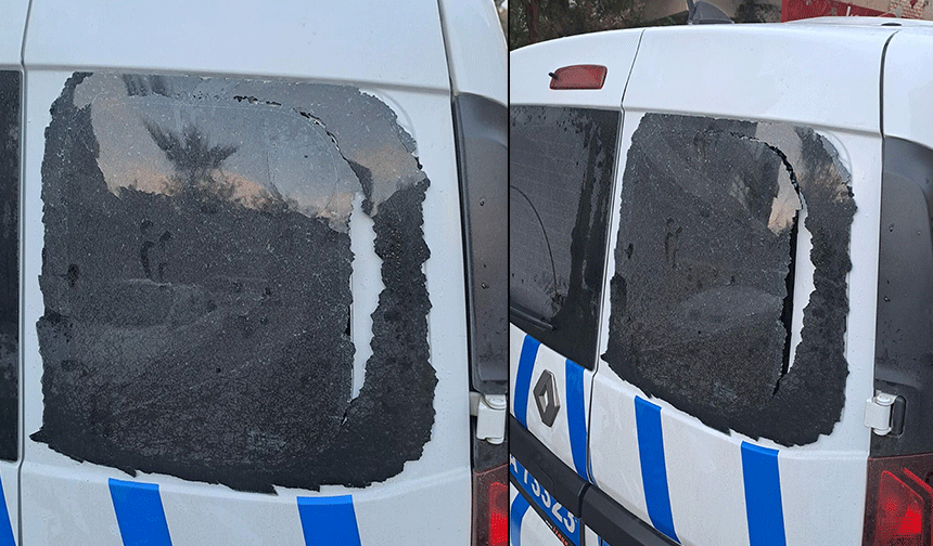 Polis aracına saldırı: 3 gözaltı!