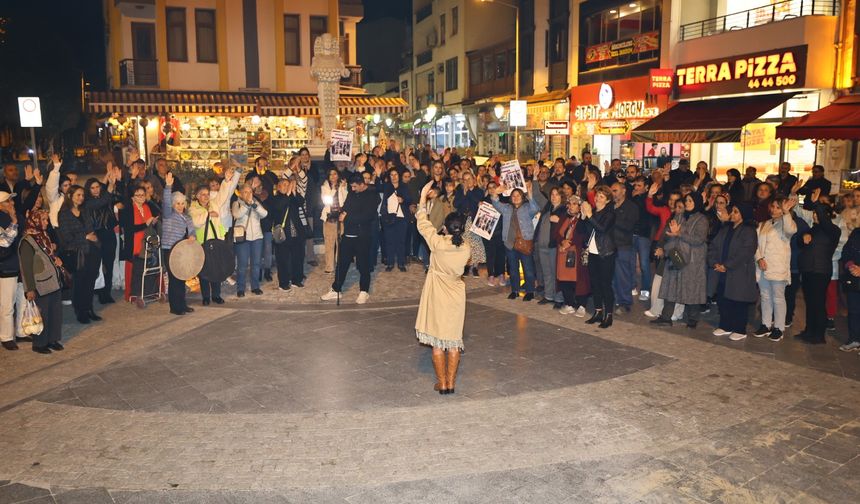 Selçuk erkek şiddetine karşı ses yükseltti!
