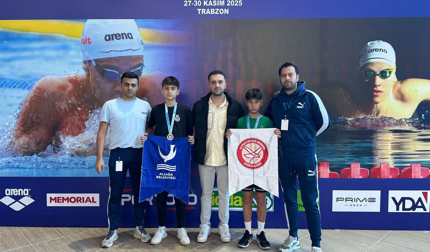 Aliağalı yüzücüler Türkiye Finali'nde zirvede