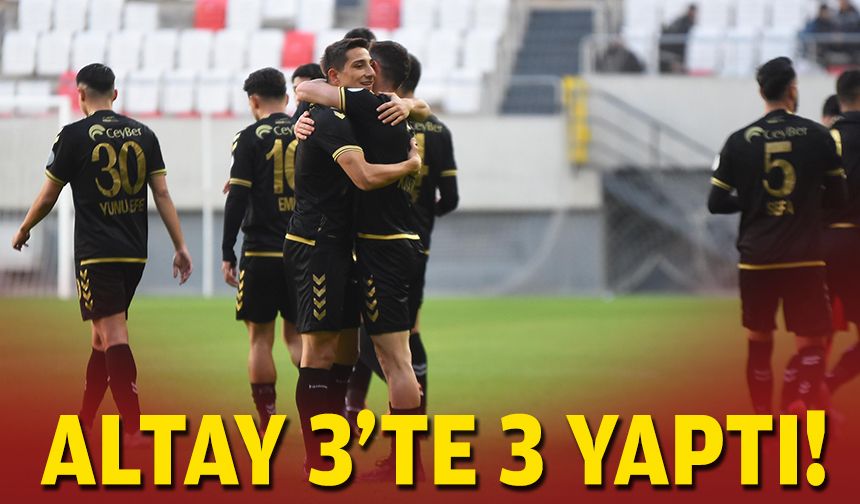 Altay 3'te 3 yaptı!