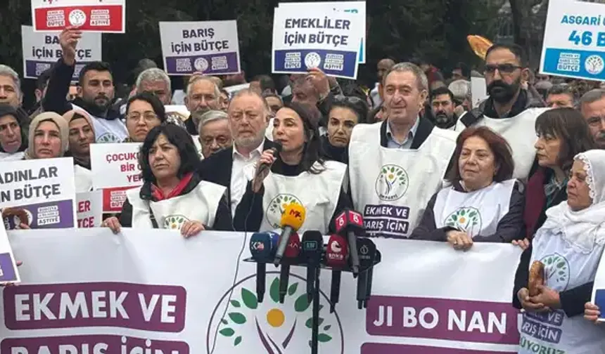 DEM Parti'den TBMM önünde 'bütçe' protestosu!