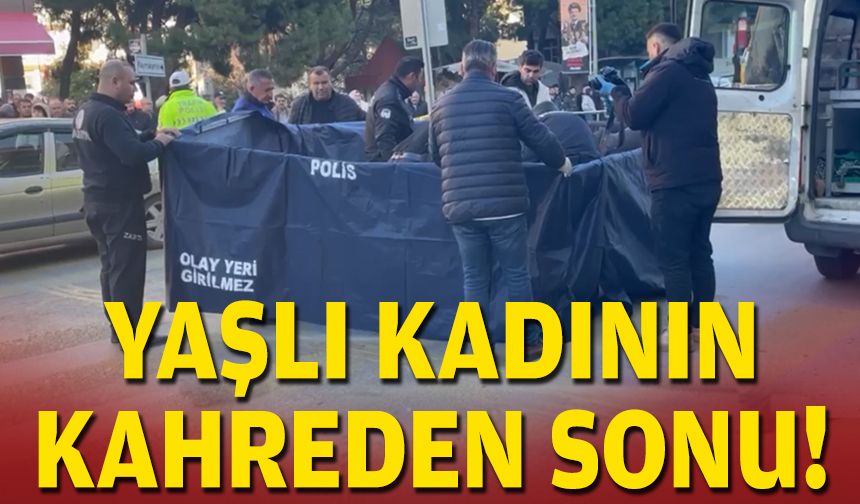 Yaşlı kadının acı sonu... Çöp kamyonu çarptı!