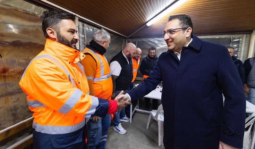 Başkan Yiğit yılın son gününde emekçilerle buluştu