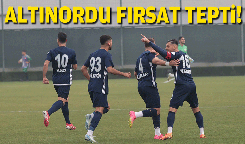 Altınordu fırsat tepti!