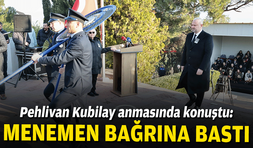 Başkan Pehlivan: Menemen, Şehit Kubilay ve silah arkadaşlarını bağrına bastı