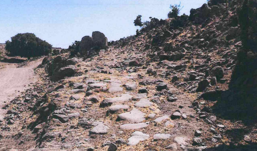 Antik yola koruma kalkanı!