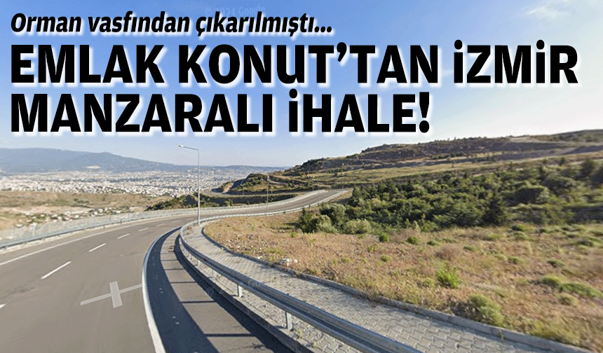 Orman vasfından çıkarılmıştı... Emlak Konut'tan İzmir manzaralı ihale!
