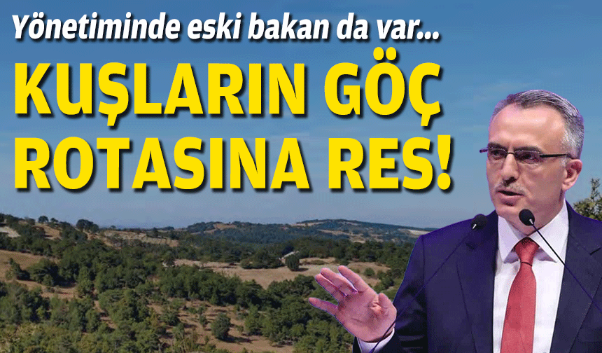 Yönetiminde eski bakan da var... Kuşların göç rotasına RES!