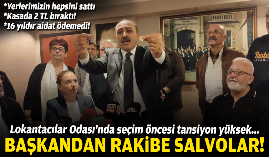 Lokantacılar Odası'nda kızgın yarış...  Başkan Kılıç’tan rakibi Yenice’ye salvolar!