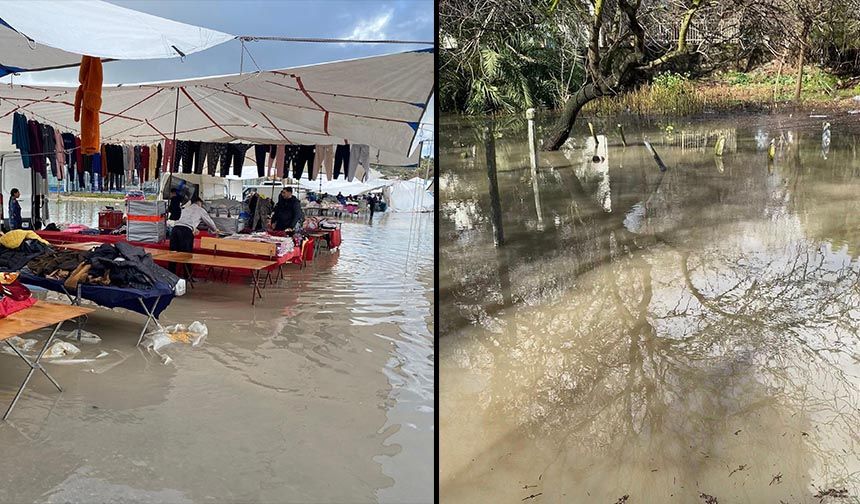 Çeşme sular altında kaldı!