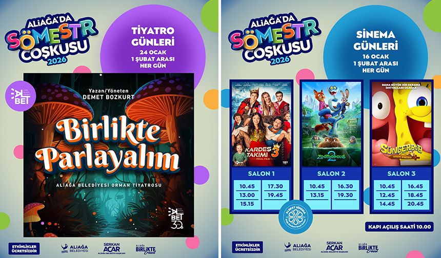 Aliağa’da sömestr coşkusu başlıyor