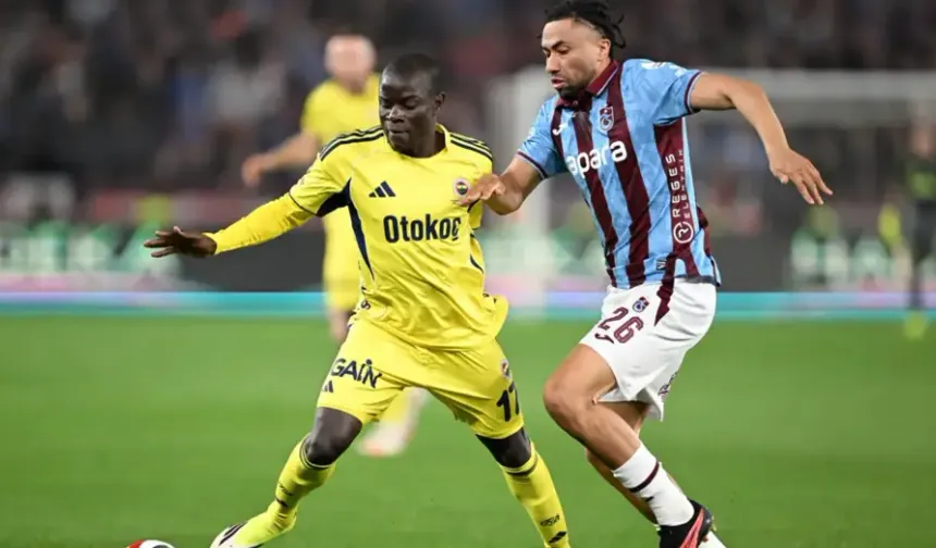 Trabzon'da 5 gol, kazanan Fenerbahçe