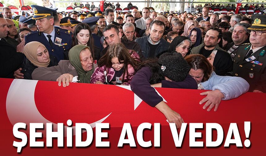 Şehit pilot için ilk tören!