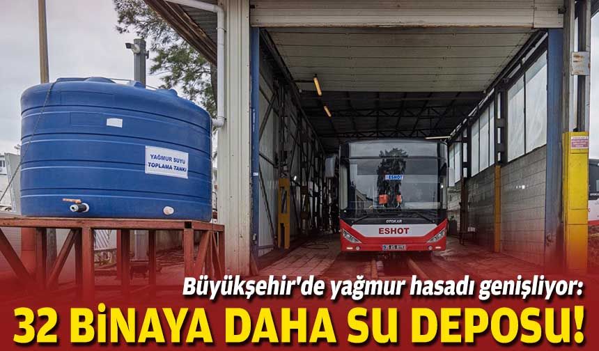 Büyükşehir'de yağmur hasadı genişliyor: 32 binaya daha su deposu!