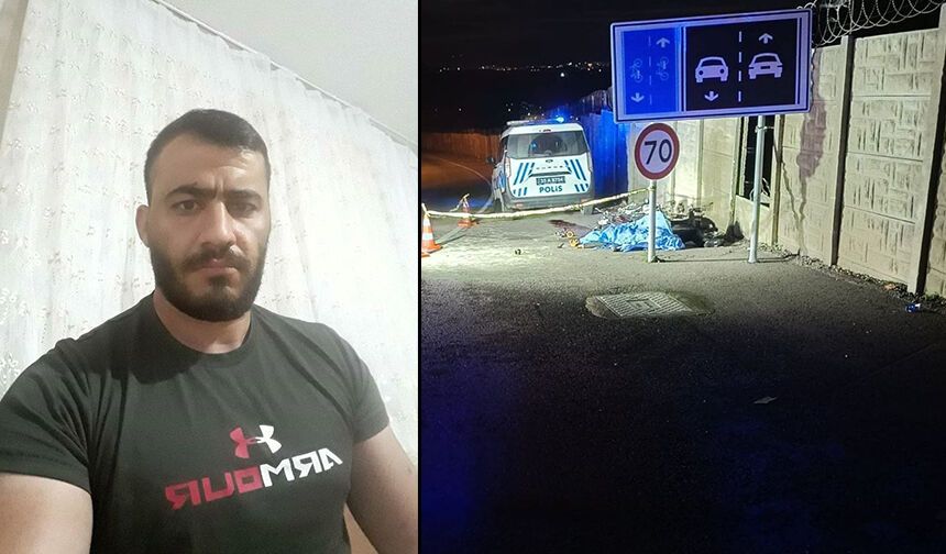 İzmir'de motosikletlinin feci sonu: Önce levhaya, sonra duvara!