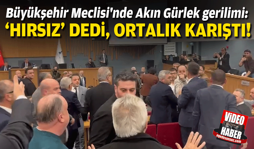 Büyükşehir Meclisi'nde Akın Gürlek gerilimi: 'Hırsız' dedi, ortalık karıştı!