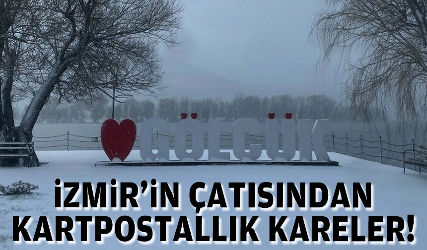 İzmir'in çatısı beyaza büründü!