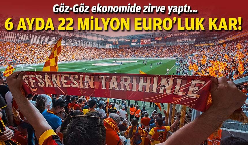 Göztepe ekonomide zirve yaptı... 6 ayda 22 milyonluk kar!