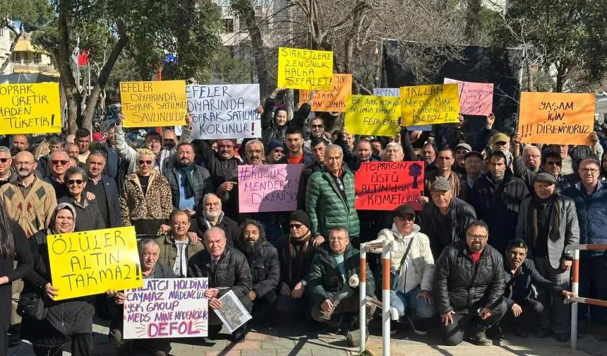 Küçük Menderes altın madenine karşı ayakta: Toprağın bekçileri ses verdi!
