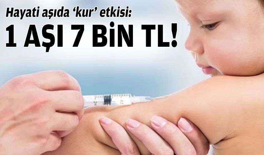 Hayati aşıda ‘kur’ etkisi: 1 aşı 7 bin TL!