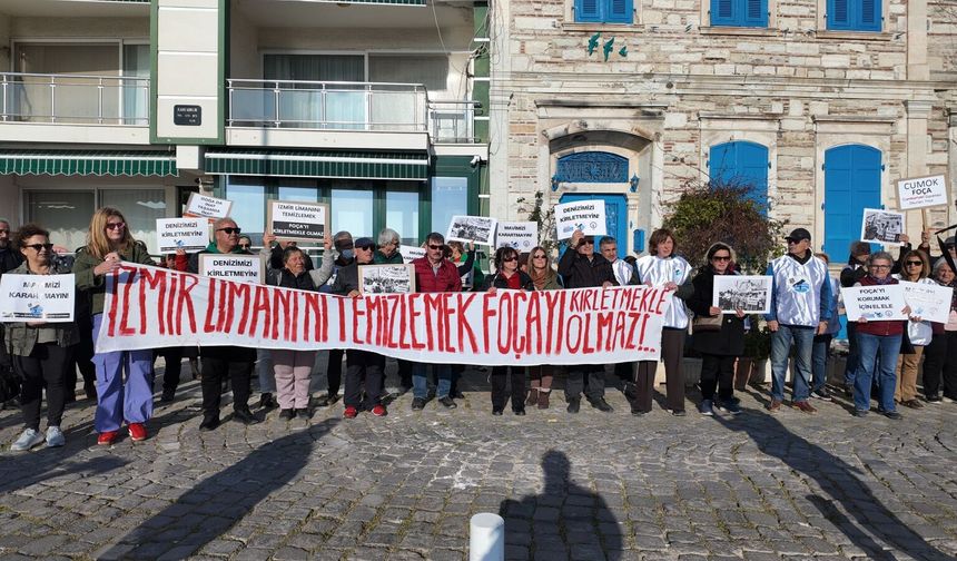 Foça'da 'çamur' isyanı!