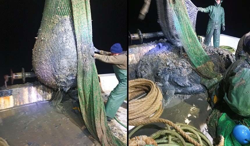 Balık yerine çamur çektiler... Foça’da skandal!