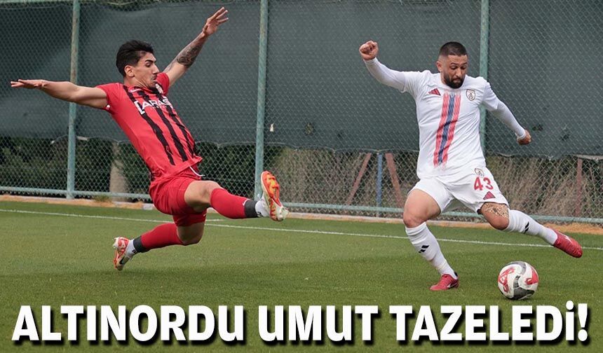 Altınordu umut tazeledi!