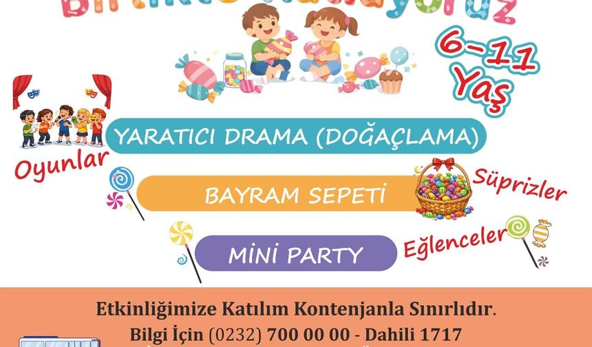 Menderes’te çocuklara bayram kutlaması