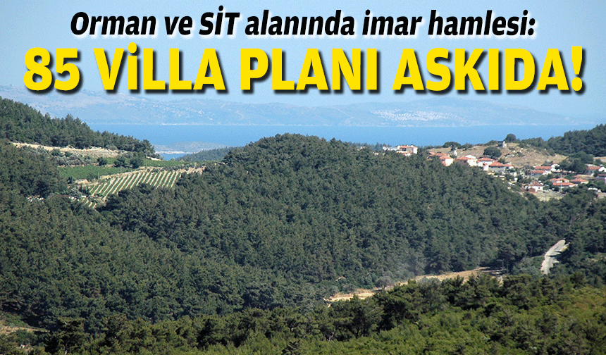 Orman ve SİT alanında imar hamlesi: Urla’da 85 villa planı askıda!