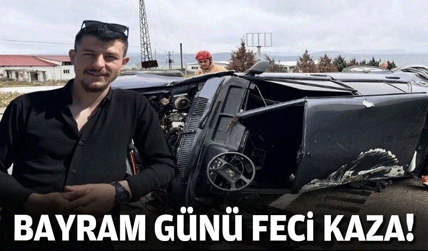 Kahreden kaza: Takla atan otomobilin sürücüsü öldü!