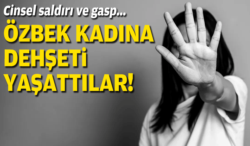 Cinsel saldırı ve gasp... Özbek kadına dehşeti yaşattılar!