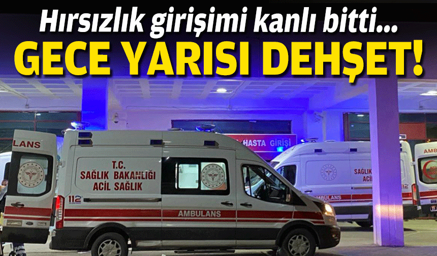 Hırsızlık girişimi kanlı bitti... Gece yarısı dehşet!