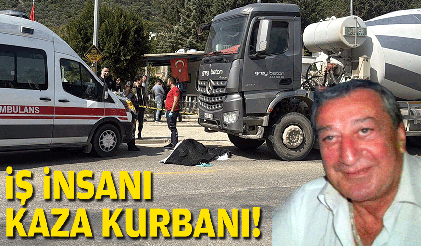 Yolun karşısına geçiyordu... Beton mikseri hayattan kopardı!