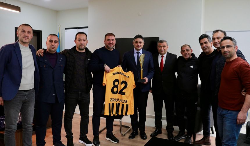 Aliağa Masterler’dan Başkan Serkan Acar’a ziyaret