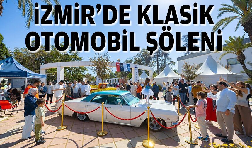 İzmir’de klasik otomobil şöleni
