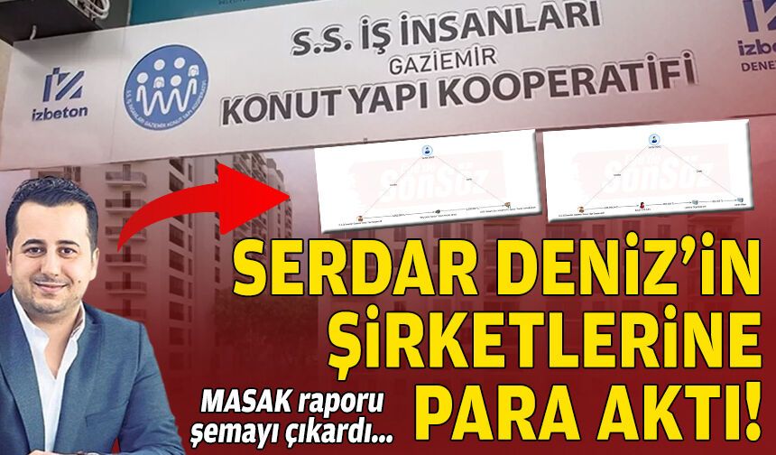 MASAK raporu şemayı çıkardı: Serdar Deniz’in şirketlerine para aktı!