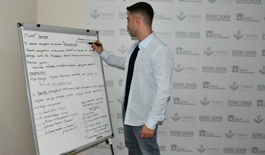 Torbalı Belediyesi’nden öğrencilere ücretsiz LGS desteği
