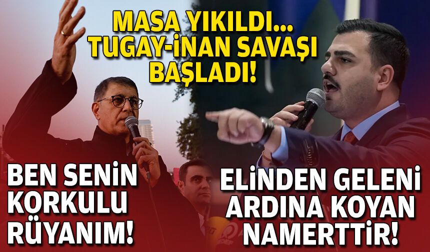 Gündem Meslek Fabrikası, karşılıklı sert sözler: Masa yıkıldı, Tugay-İnan savaşı başladı!