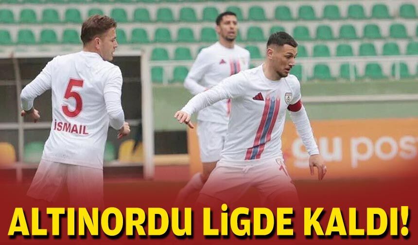 Altınordu ligde kaldı!