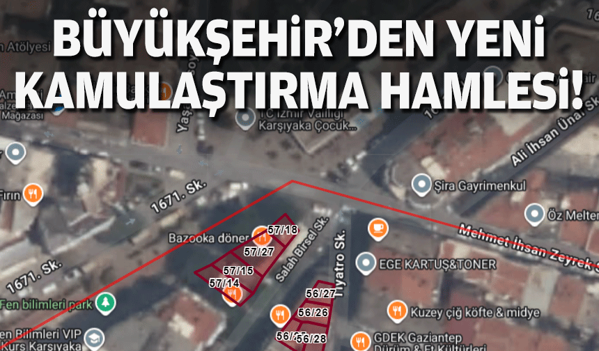 Büyükşehir’den yeni kamulaştırma hamlesi!