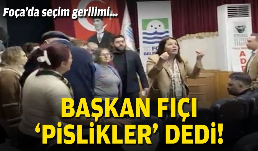Foça'da seçim gerilimi: Başkan Fıçı 'pislikler' dedi!