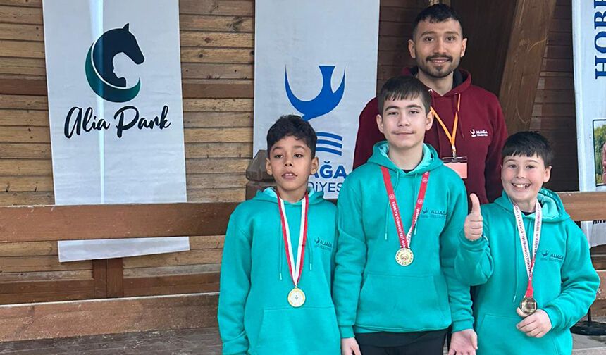 Aliağa’nın özel sporcularından çifte şampiyonluk
