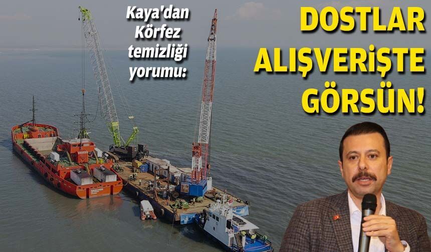 AK Partili Kaya'dan Körfez temizliği yorumu: Dostlar alışverişte görsün!