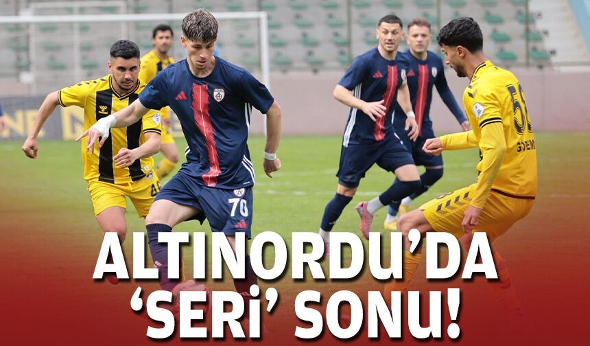 Altınordu'da 'seri' sonu!