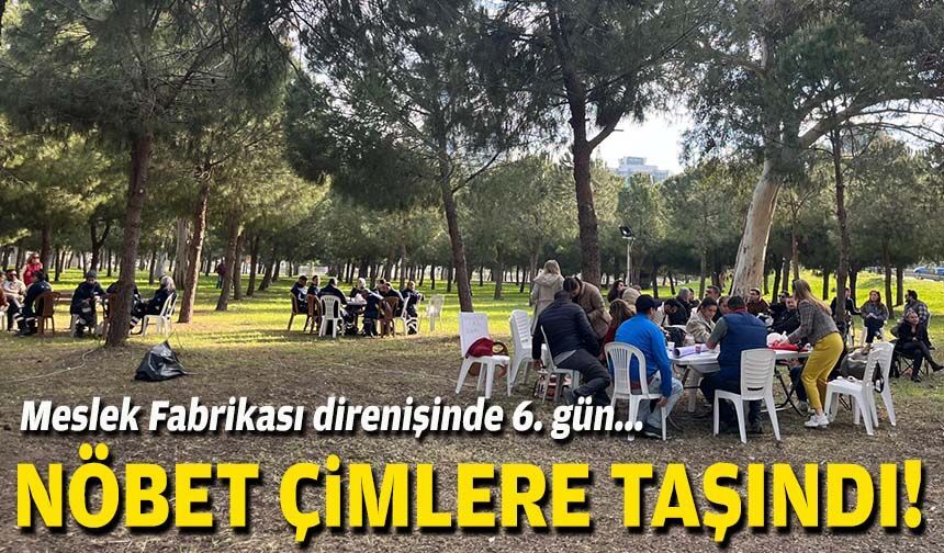 Direnişte altıncı gün... Meslek Fabrikası önündeki nöbete demir bariyer!